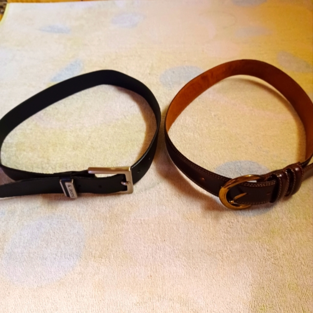 cK Jeans & Limited Vintage Belts-Lot Of 2- Size Small
